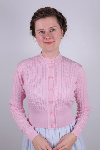 1950s vintage style cardigan - Pink - Agnes