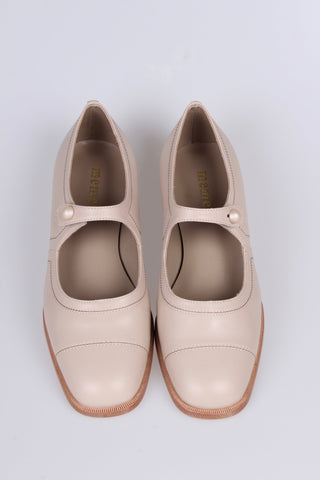 1920s everyday shoe - Cream - Ruby - memery