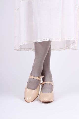 1920's Mary Jane shoes - Cream - Yvonne - memery