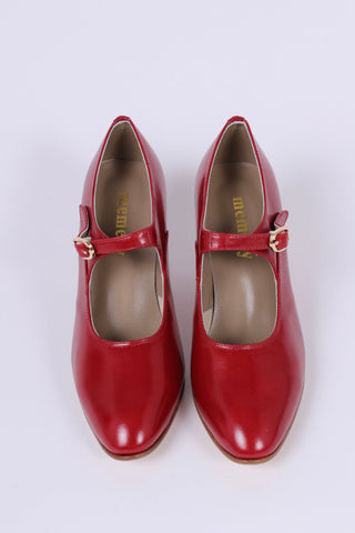 1920's Mary Jane shoes - Red - Yvonne - memery