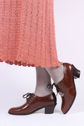1930s Oxford shoes - brown - Emma - memery