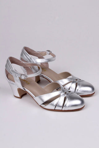 1930s sandal - Silver - Marlene - memery