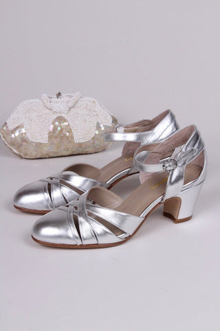 1930s sandal - Silver - Marlene - memery