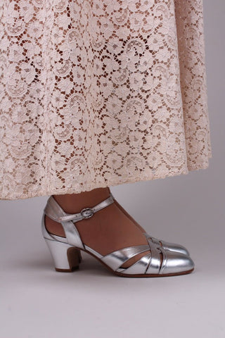 1930s sandal - Silver - Marlene - memery