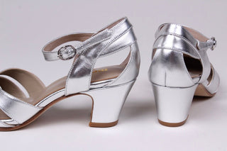 1930s sandal - Silver - Marlene - memery