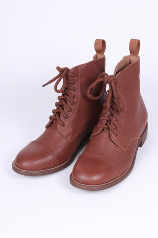 1940s Men's Military Boots - Brown - Robbie - memery