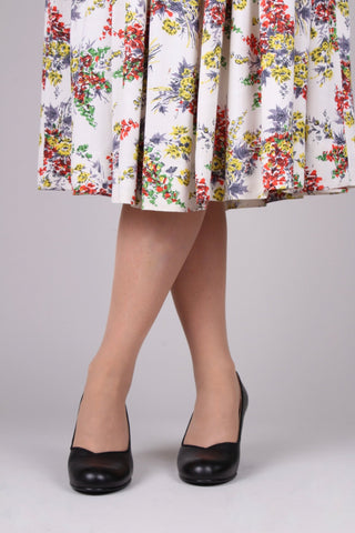 1950's court shoe - Black - Julia - memery