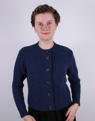 1940s vintage style cardigan - Navy blue - Ingrid