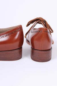 Early 30s inspired everyday shoes, cognac brown - Anna