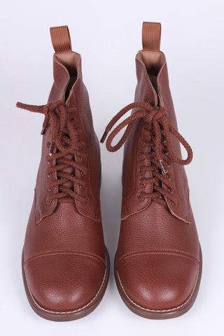 1940s Men's Military Boots - Brown - Robbie