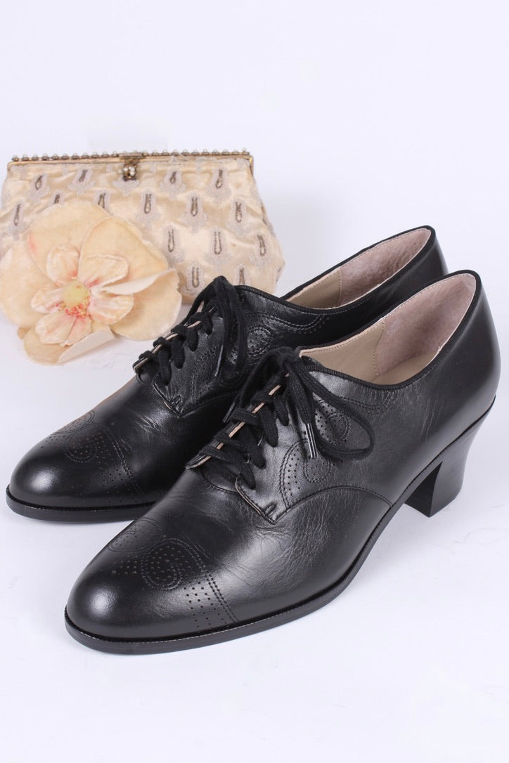 Classic 1930s Oxfords Black- Juliette – memery