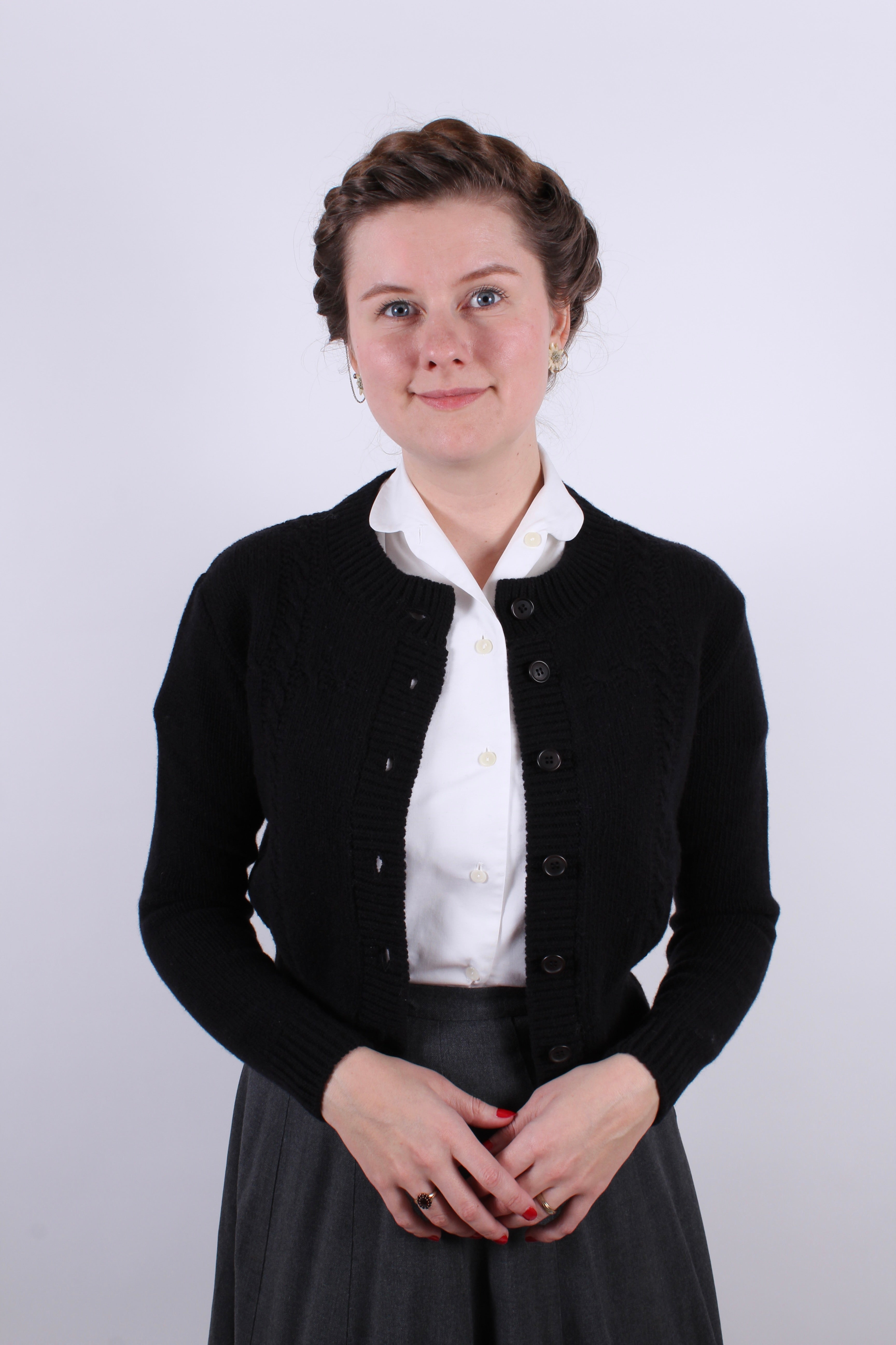 1940s vintage style cardigan Black Vera – memery