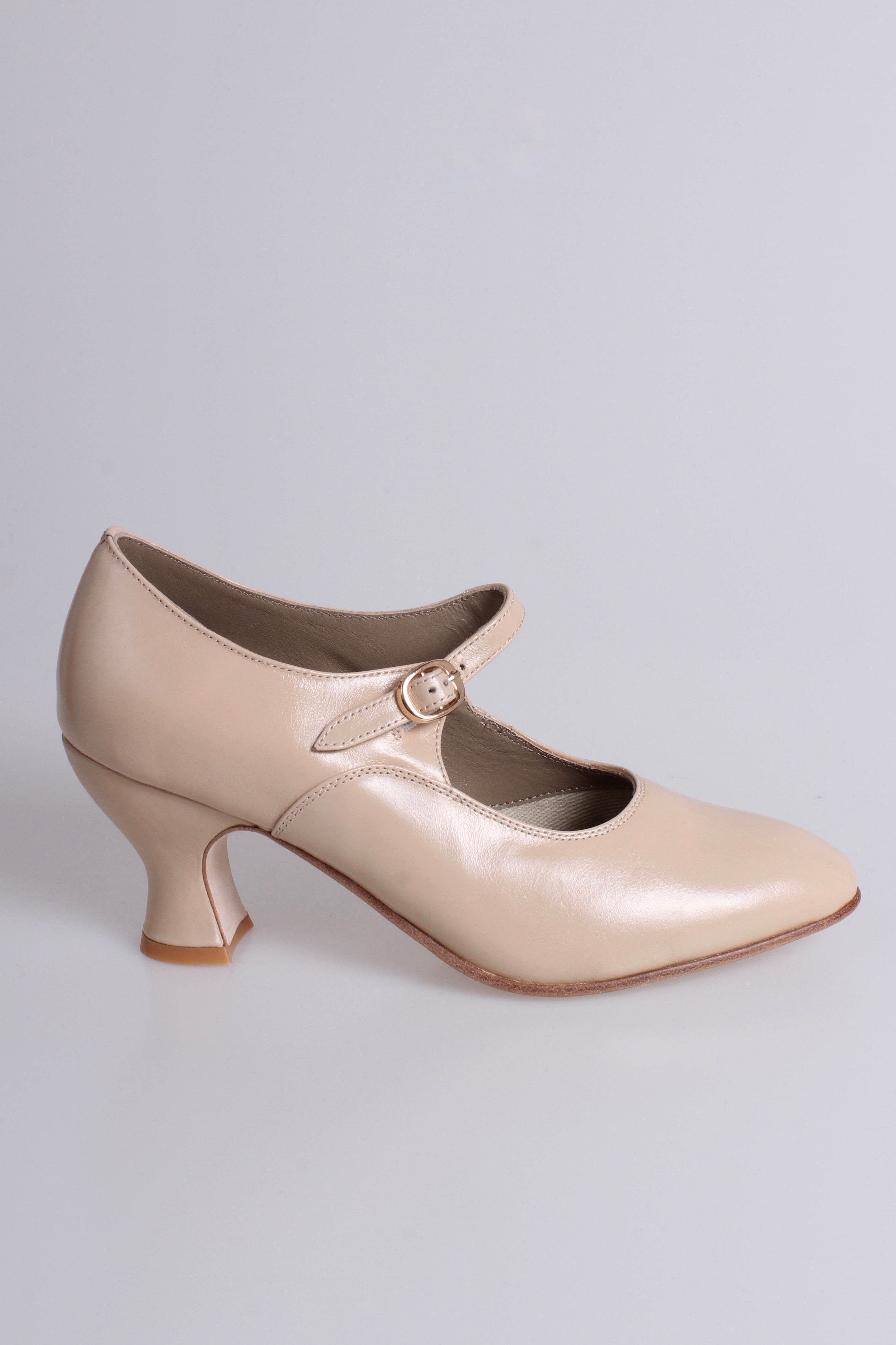 1920's inspired Mary Jane pumps - Cream  - Yvonne