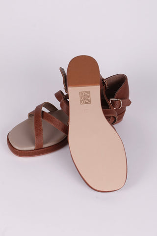 Early 1950s summer sandals - Brown - Sophia - memery