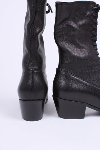 Edwardian everyday walking boot, 1910 - Black - Alice - memery
