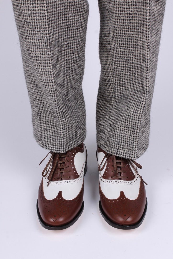 1930s style Men's spectator shoe - Dark Brown / Off-White 1930s style Men's spectator shoe - Dark Brown / Off-White