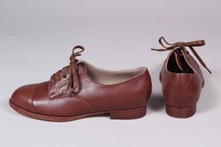 1940s Derby shoes - Brown - Eleanor - memery