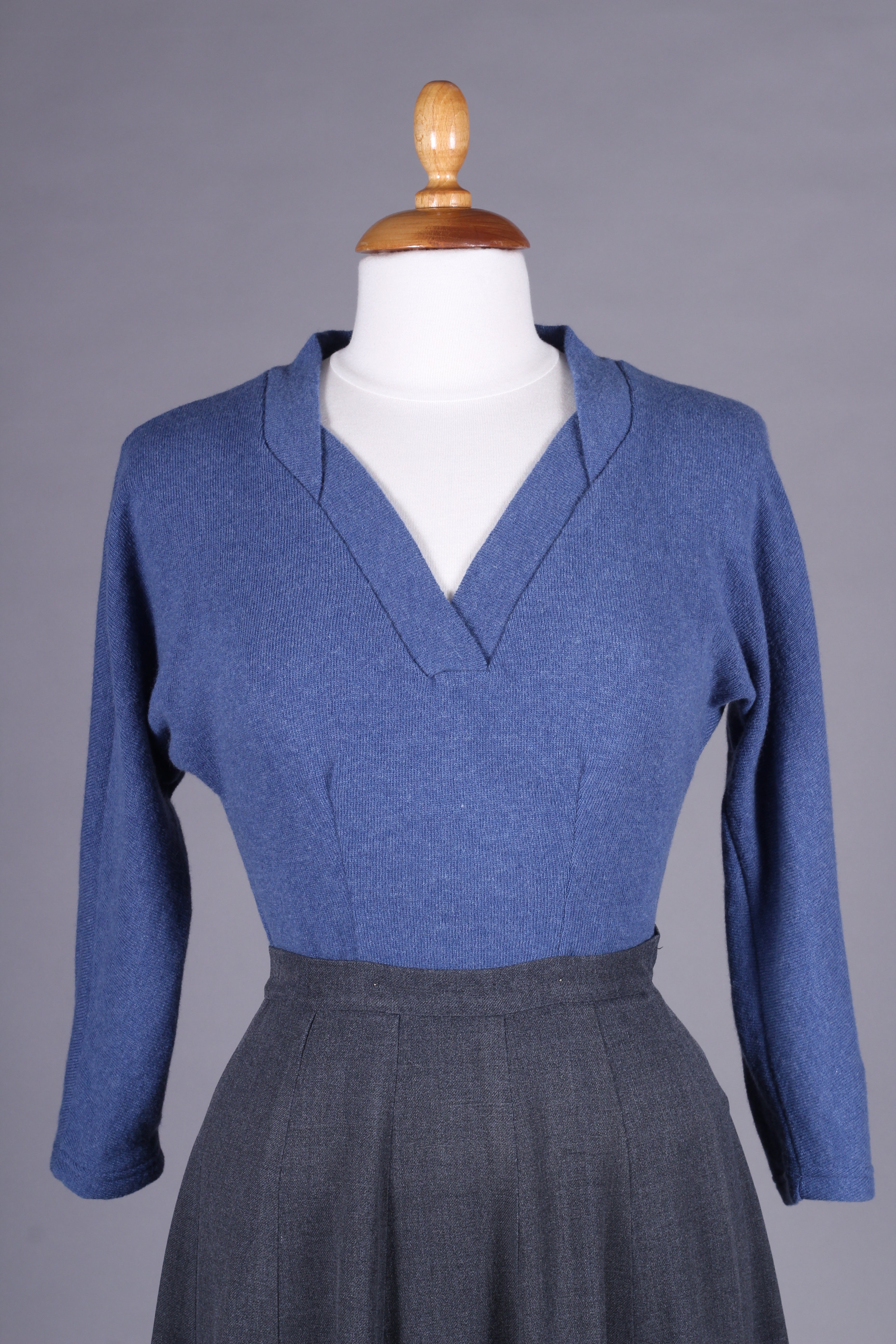 1950s vintage style pullover - Light blue - Elsa