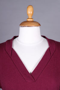 1950s vintage style pullover - Burgundy red - Elsa
