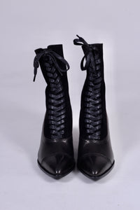 Edwardian style boots, 1900-1910 - black - Victoria