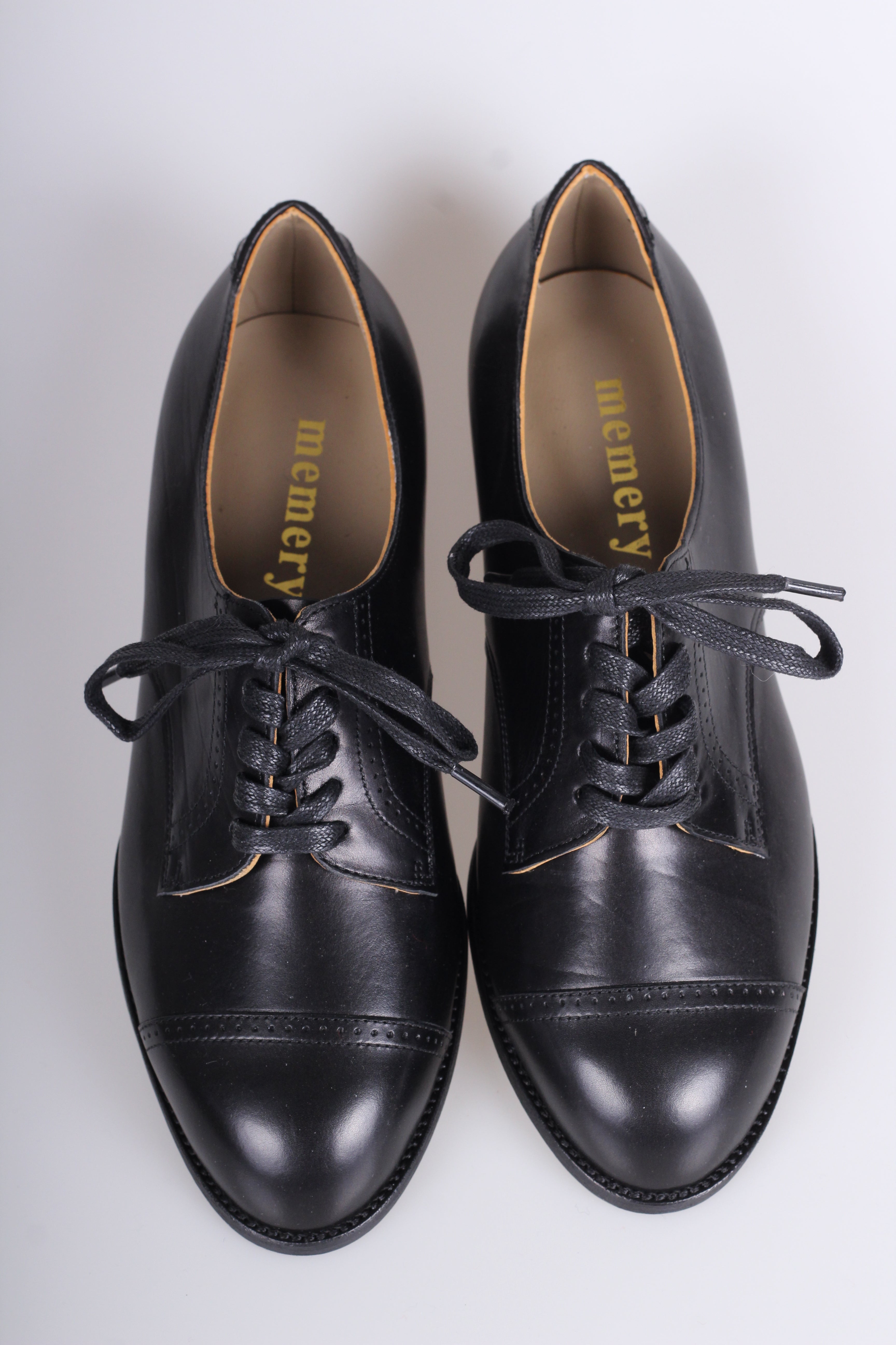 Everyday flat Oxford shoes - 40s - Black - Eleanor